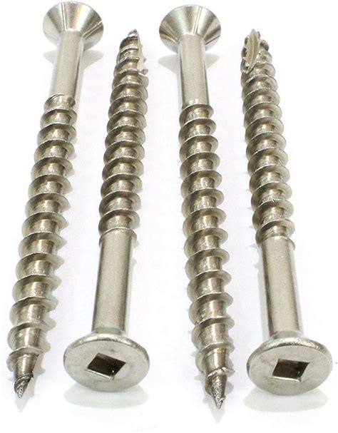 1lb boxes of 2 1/2 stainless steel wood screws|Amazon.com: Stainless Steel Deck Screws 2 1/2.